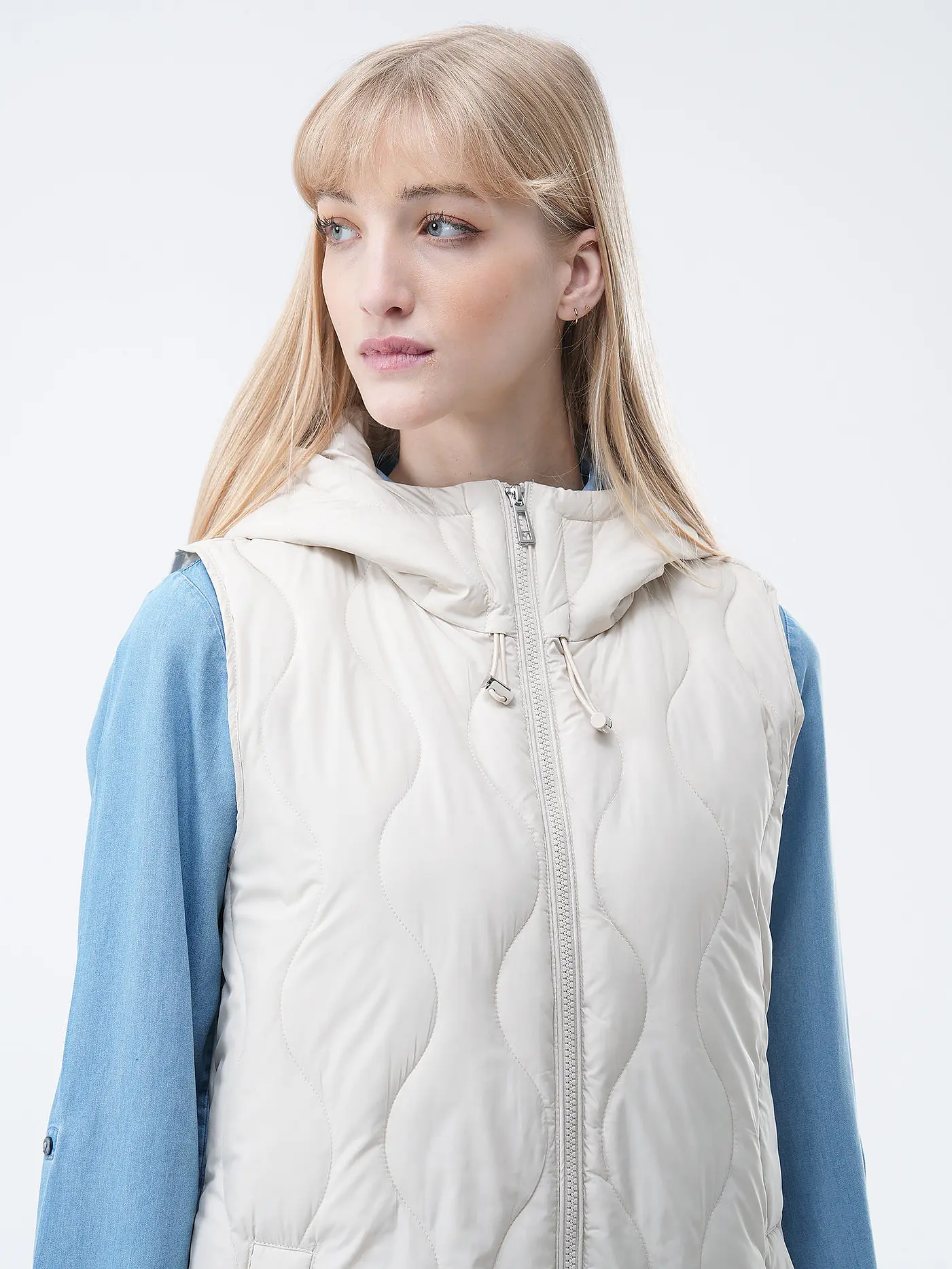 TOM TAILOR | Steppgilet | beige