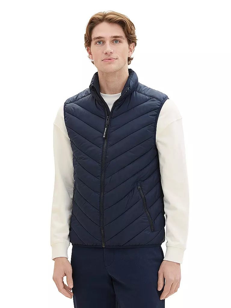 TOM TAILOR | Steppgilet | schwarz