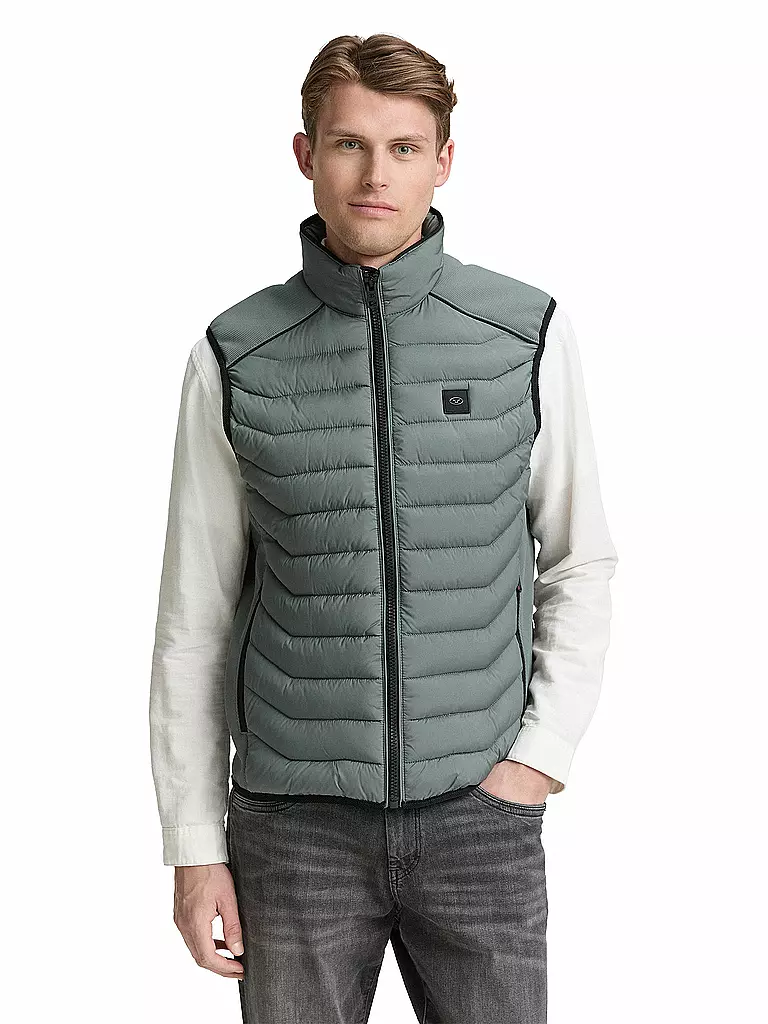 TOM TAILOR | Steppgilet | schwarz