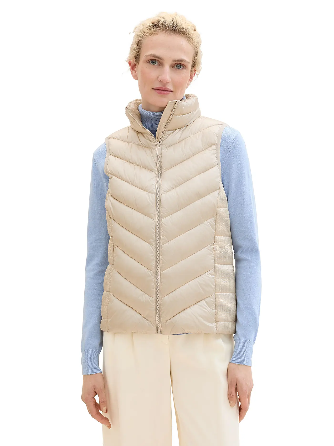TOM TAILOR | Steppgilet | beige