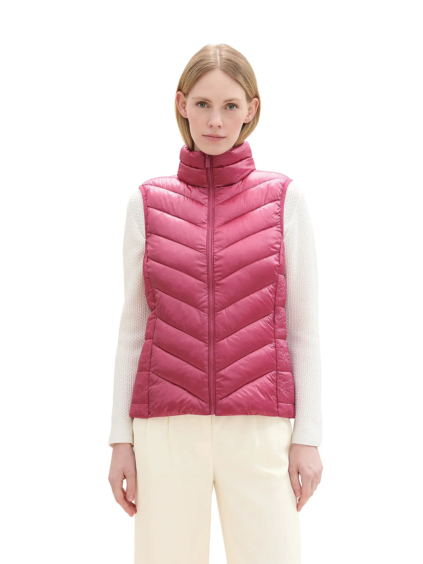 TOM TAILOR | Steppgilet | pink