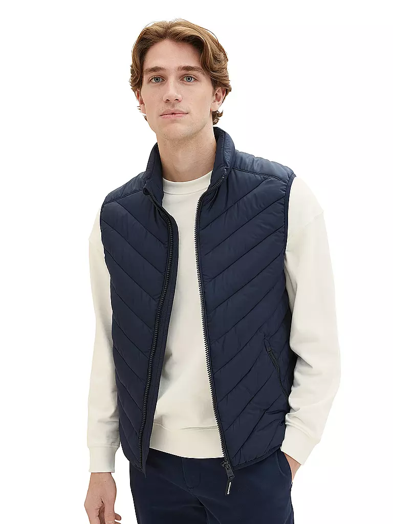 TOM TAILOR | Steppgilet | schwarz