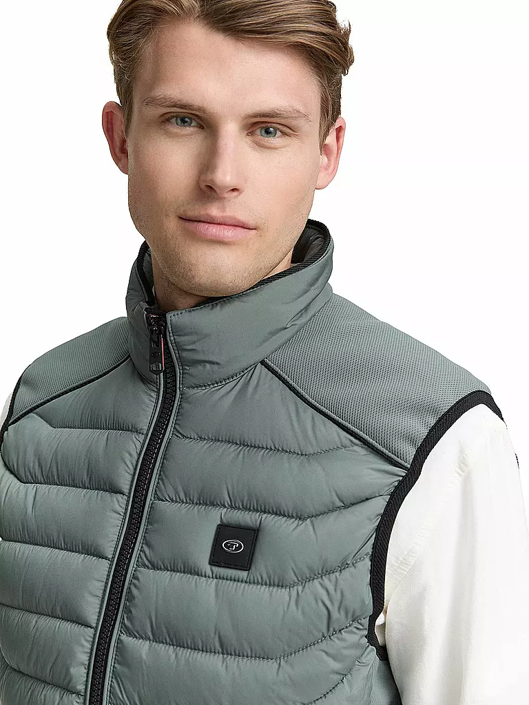 TOM TAILOR | Steppgilet | schwarz