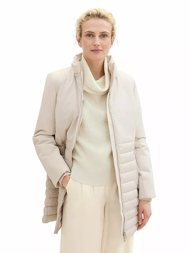 TOM TAILOR | Steppmantel | beige