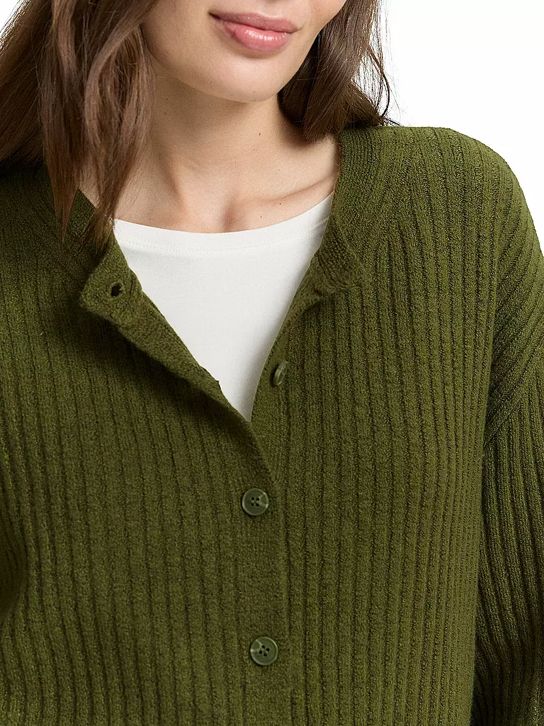 TOM TAILOR | Strickjacke  | grün