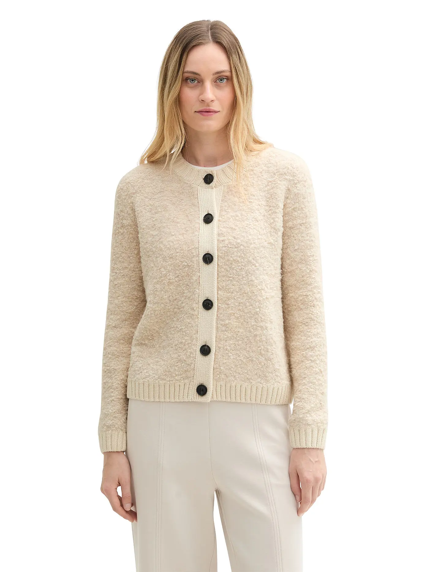 TOM TAILOR | Strickjacke | creme