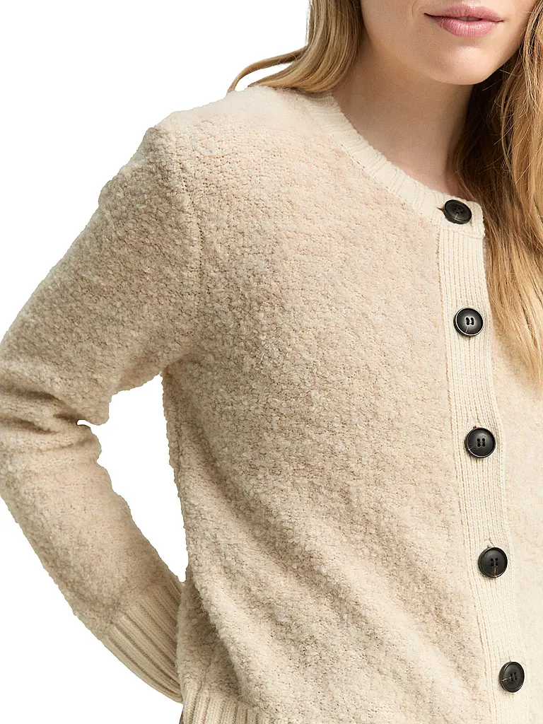 TOM TAILOR | Strickjacke | beige