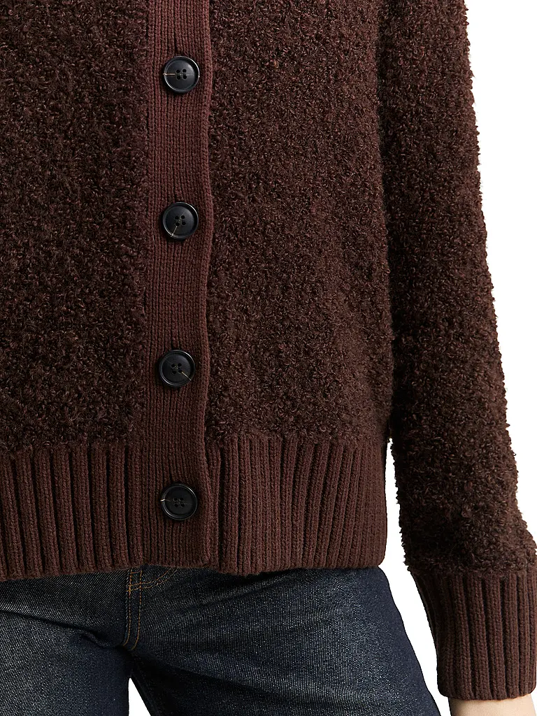 TOM TAILOR | Strickjacke | braun