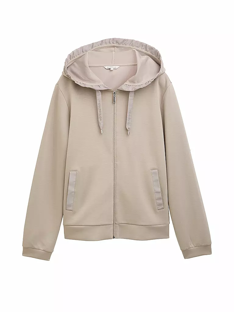 TOM TAILOR | Sweatjacke  | beige
