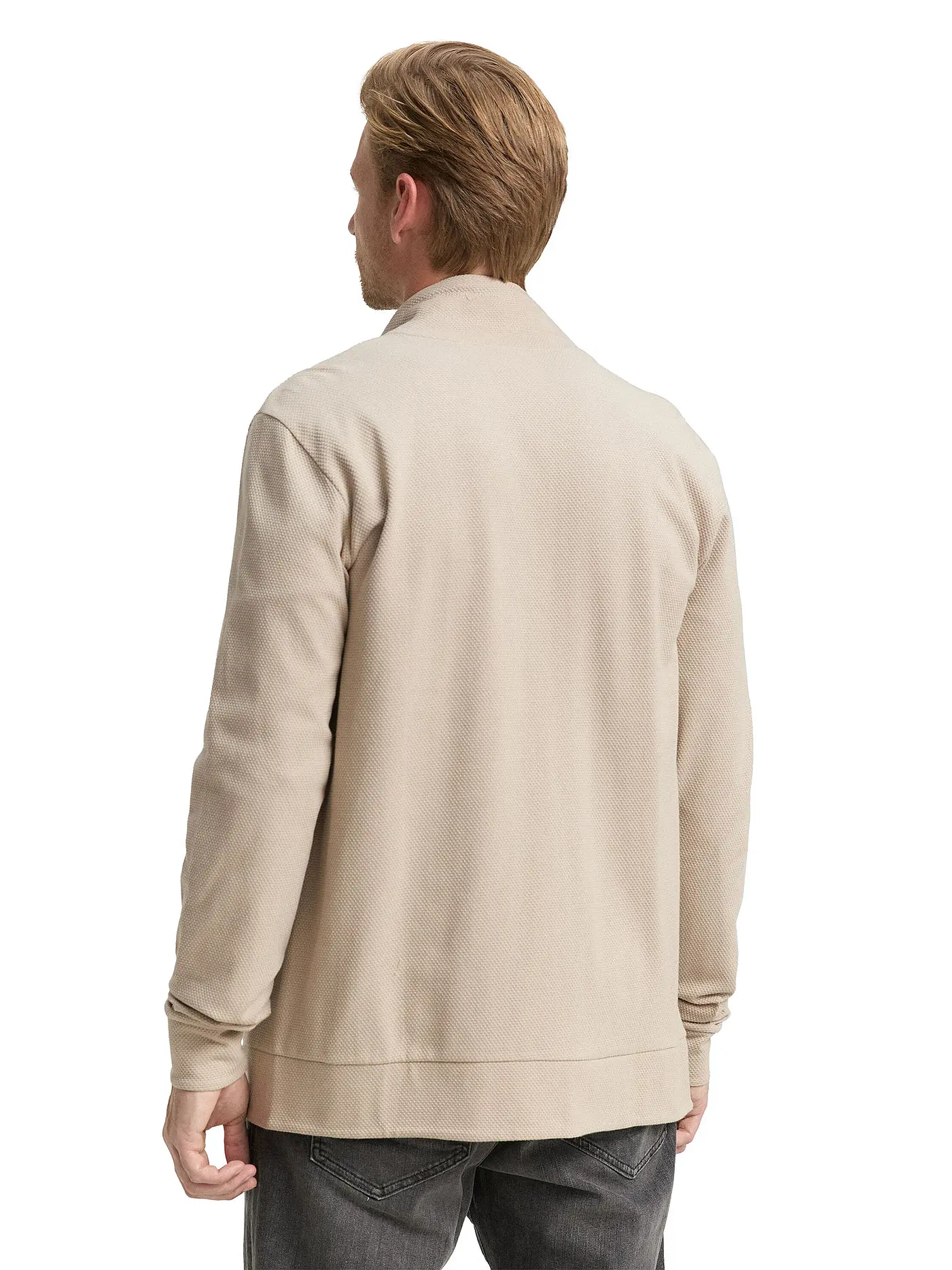 TOM TAILOR | Sweatjacke  | beige