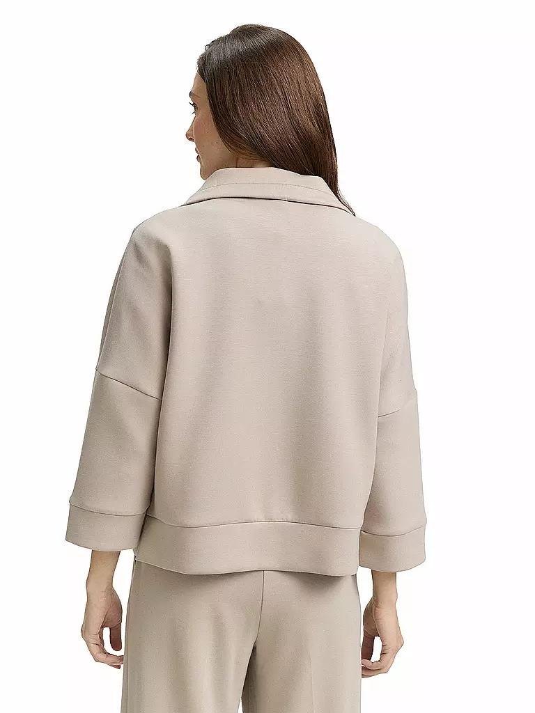 TOM TAILOR | Sweatjacke  | beige