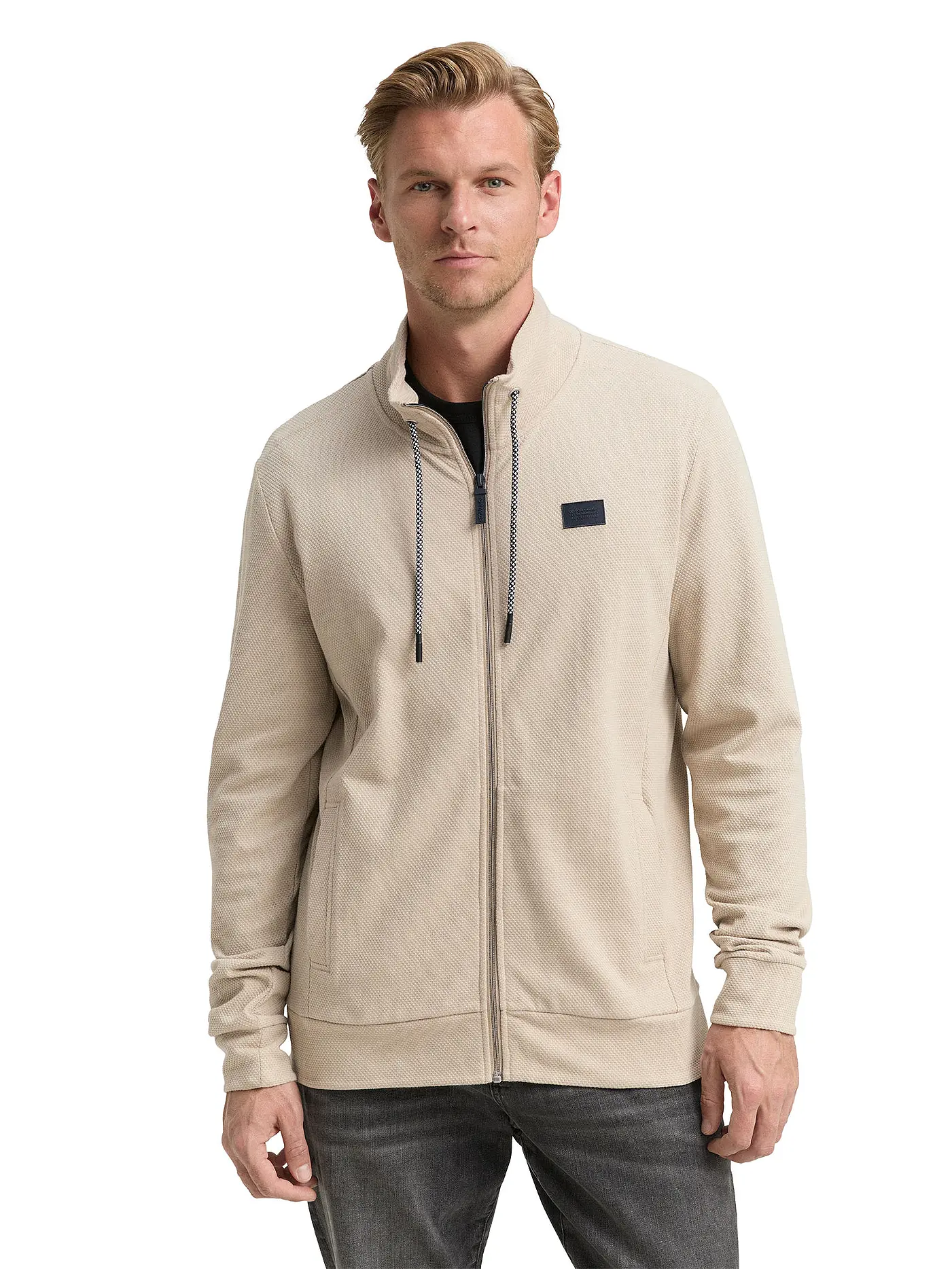 TOM TAILOR | Sweatjacke  | beige