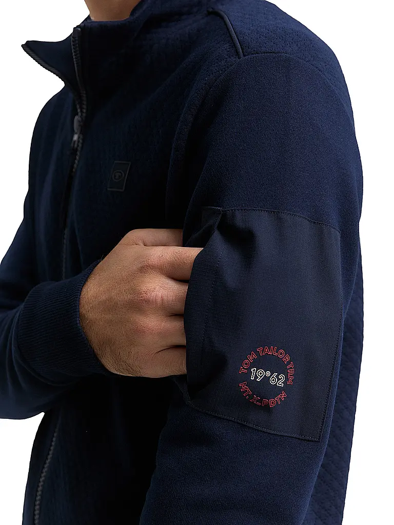 TOM TAILOR | Sweatjacke  | blau