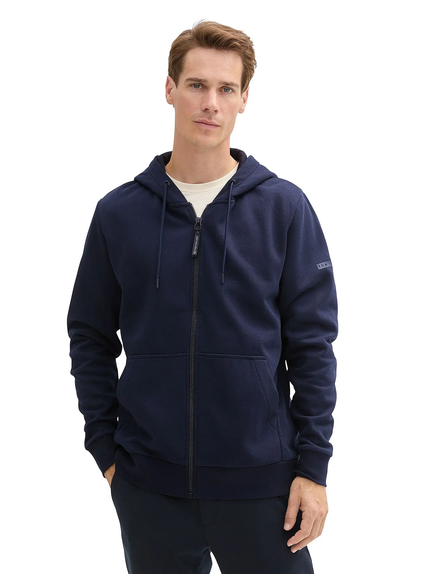 TOM TAILOR | Sweatjacke | dunkelblau
