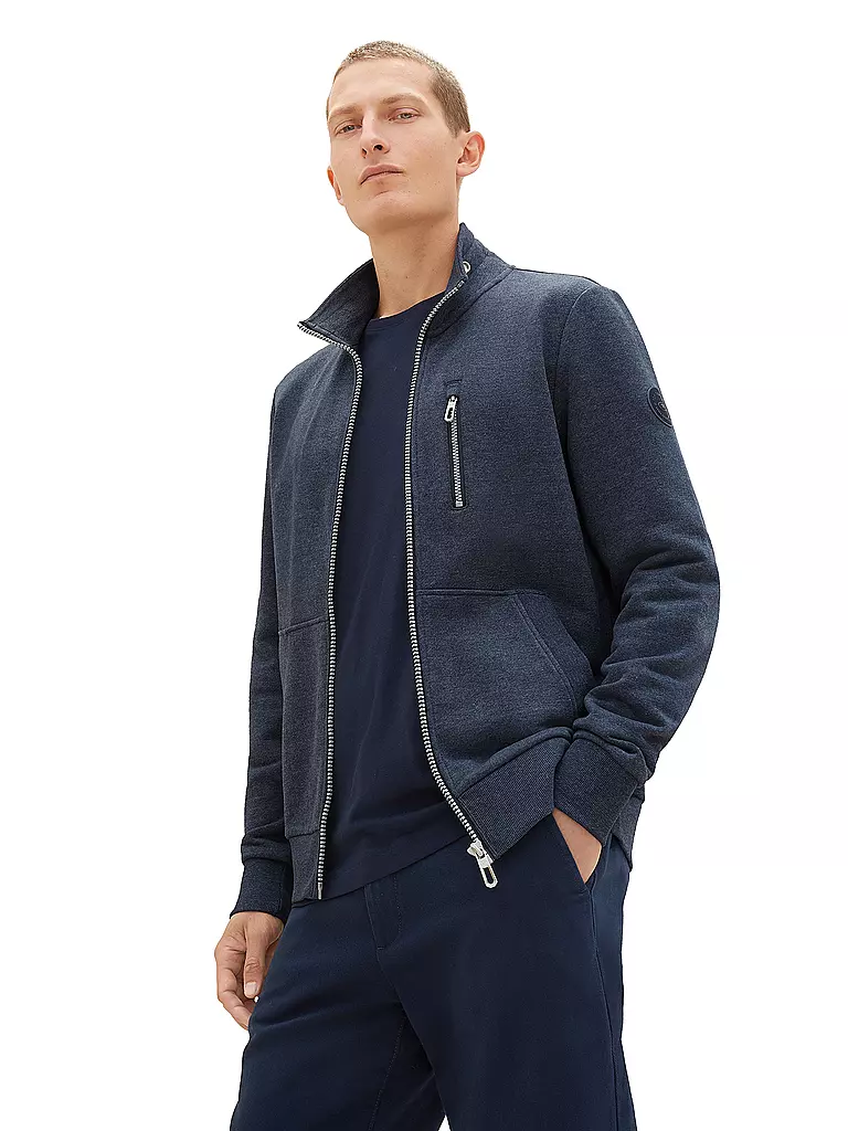 TOM TAILOR | Sweatjacke | dunkelblau