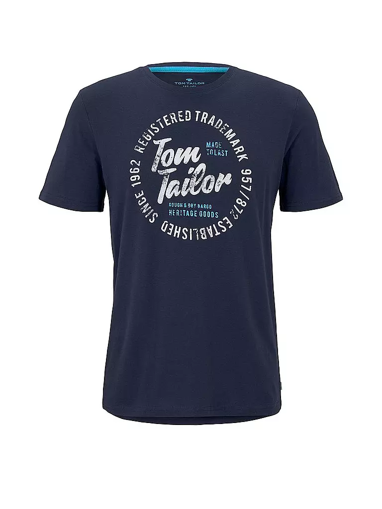 TOM TAILOR Denim Maglietta Basic Uomo – Girocollo, Manica Corta – 100% Cotone – Colore Scuro - 2