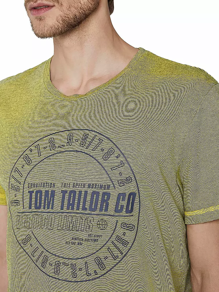 TOM TAILOR | T Shirt  | gelb