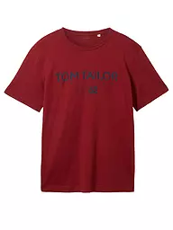 TOM TAILOR | T-Shirt  | dunkelrot