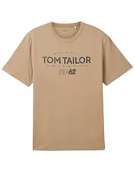 TOM TAILOR | T-Shirt  | camel