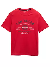 TOM TAILOR | T-Shirt | rot