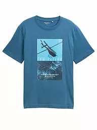 TOM TAILOR | T-Shirt  | blau
