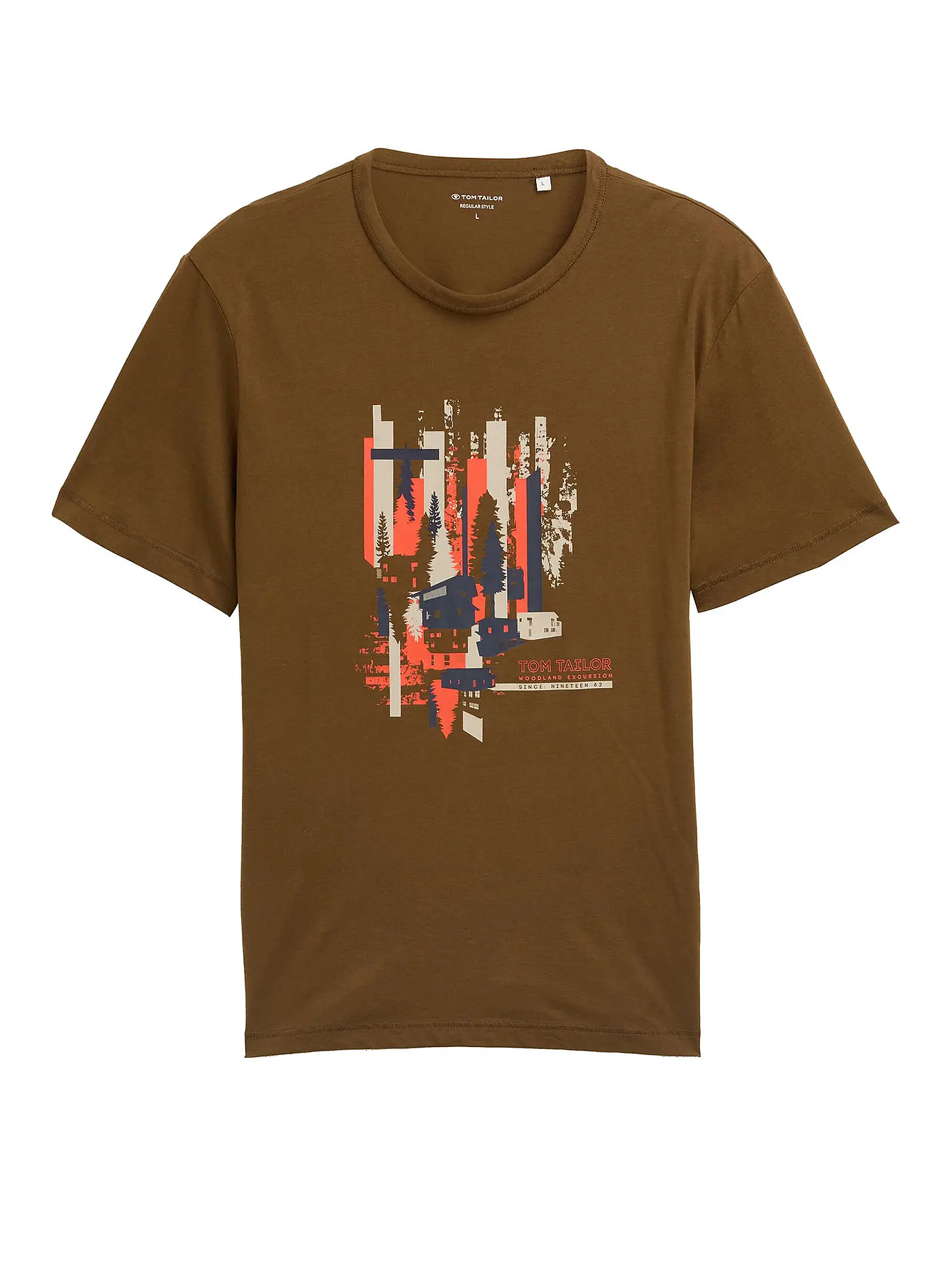 TOM TAILOR | T-Shirt  | braun