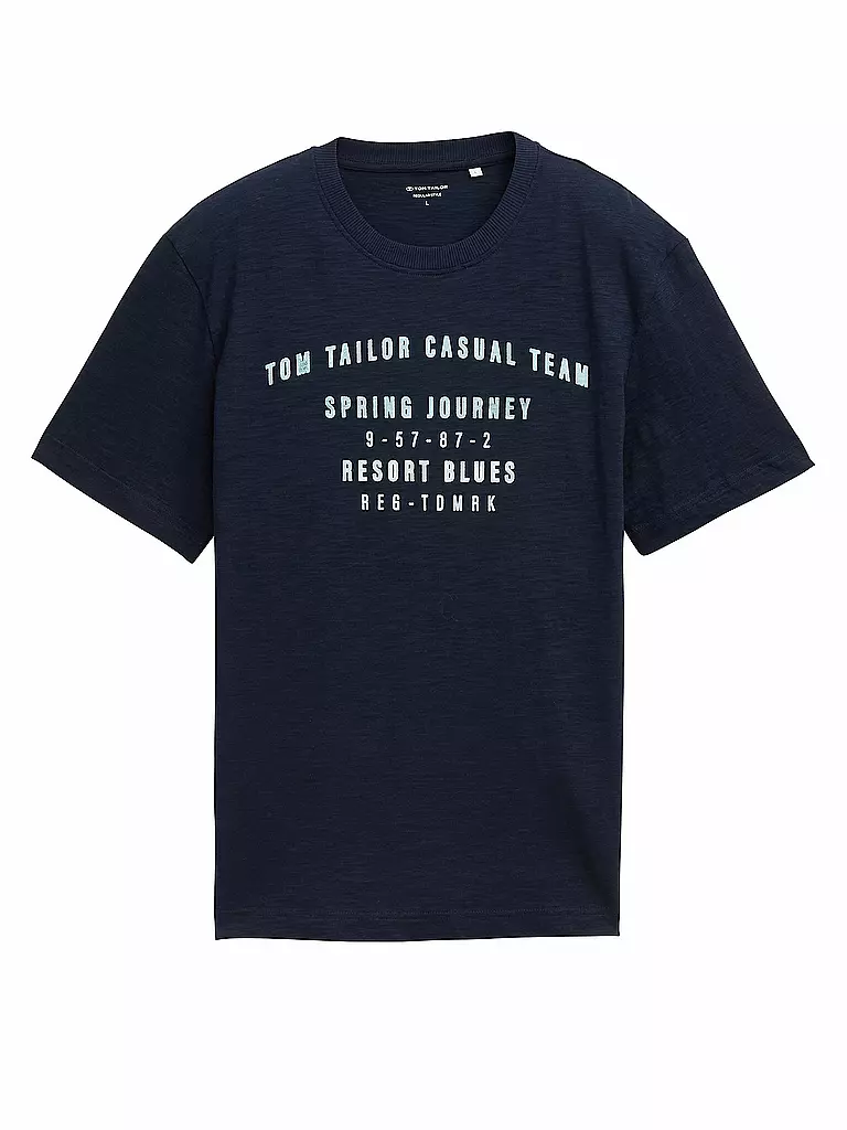 TOM TAILOR | T-Shirt  | blau