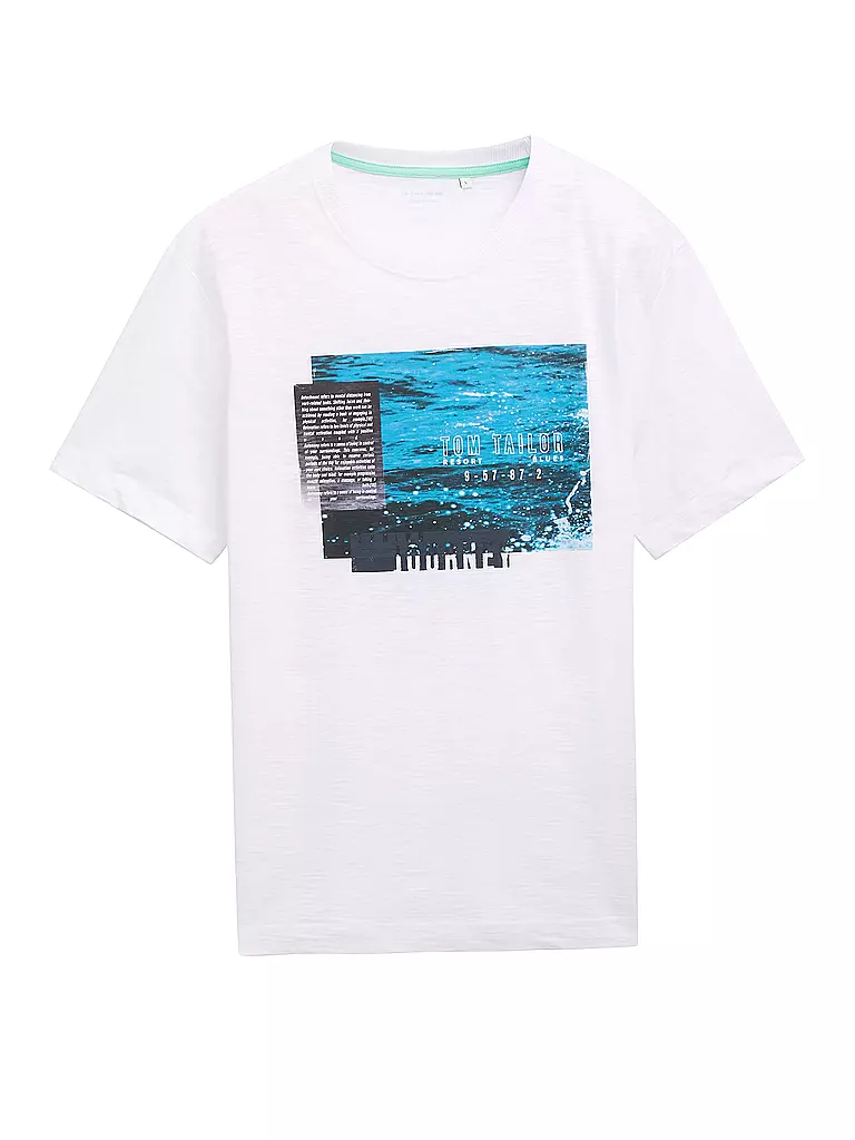 TOM TAILOR | T-Shirt  | weiss