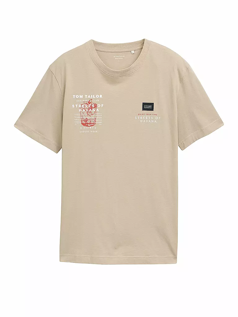 TOM TAILOR | T-Shirt  | beige