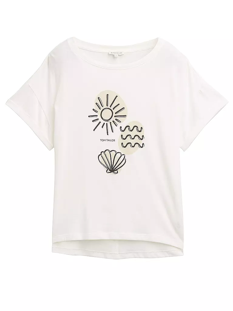 TOM TAILOR | T-Shirt  | weiss