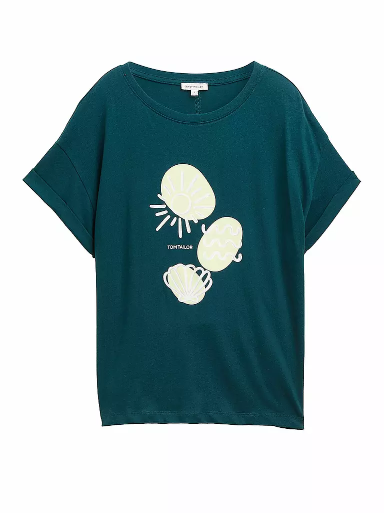 TOM TAILOR | T-Shirt  | petrol
