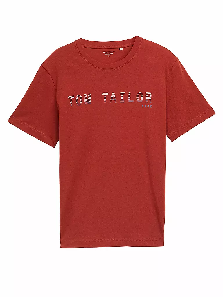 TOM TAILOR | T-Shirt  | rot