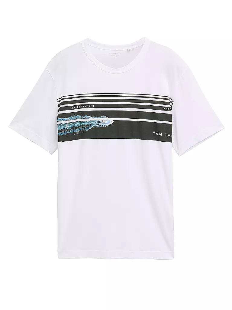 TOM TAILOR | T-Shirt  | weiss