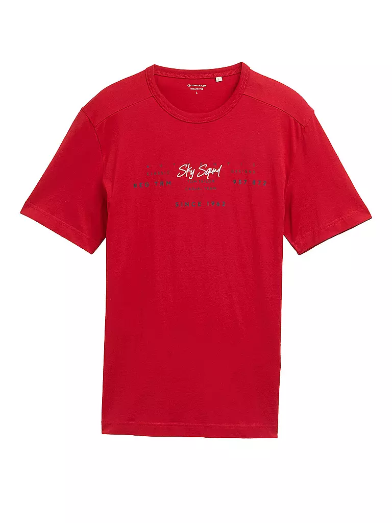 TOM TAILOR | T-Shirt  | rot