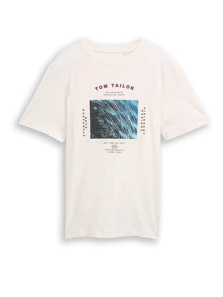 TOM TAILOR | T-Shirt  | Weiss