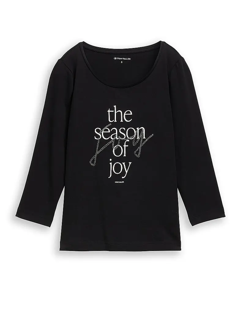 TOM TAILOR | T-Shirt  | Schwarz