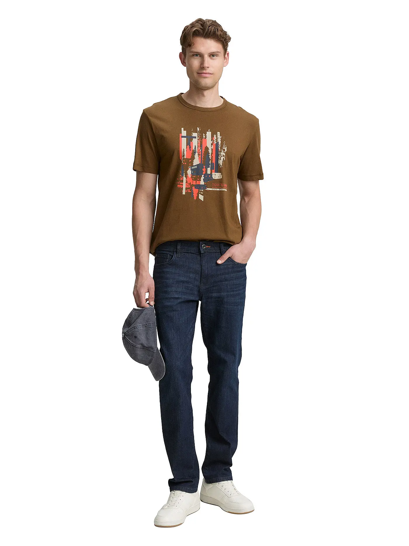 TOM TAILOR | T-Shirt  | braun