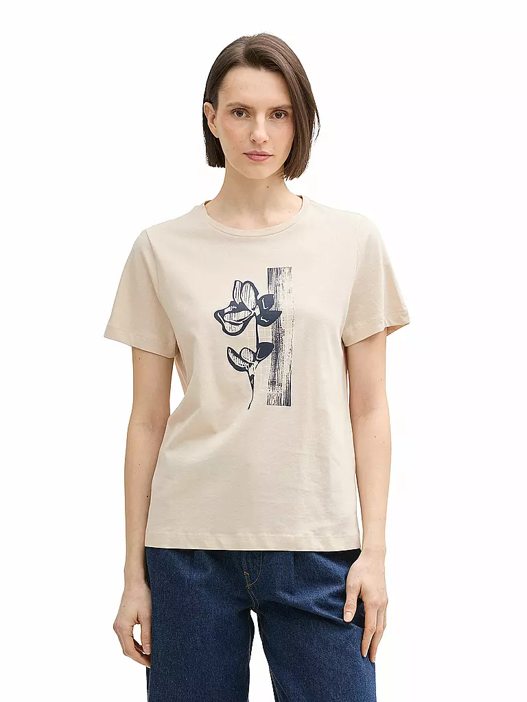 TOM TAILOR | T-Shirt  | beige