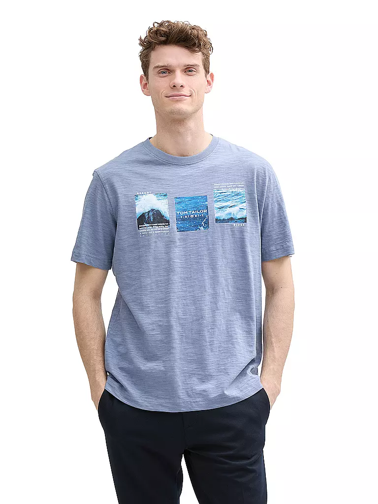 TOM TAILOR | T-Shirt  | blau