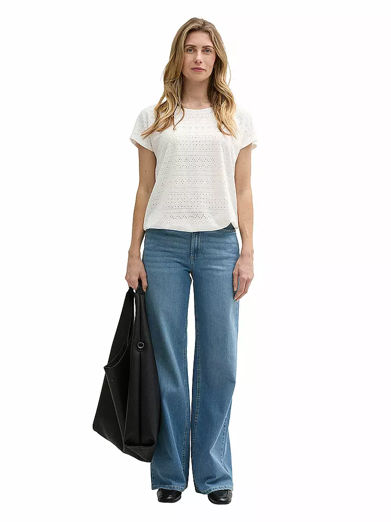 TOM TAILOR | T-Shirt  | weiss