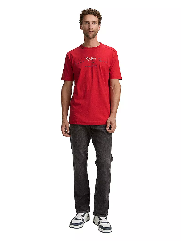 TOM TAILOR | T-Shirt  | Rot