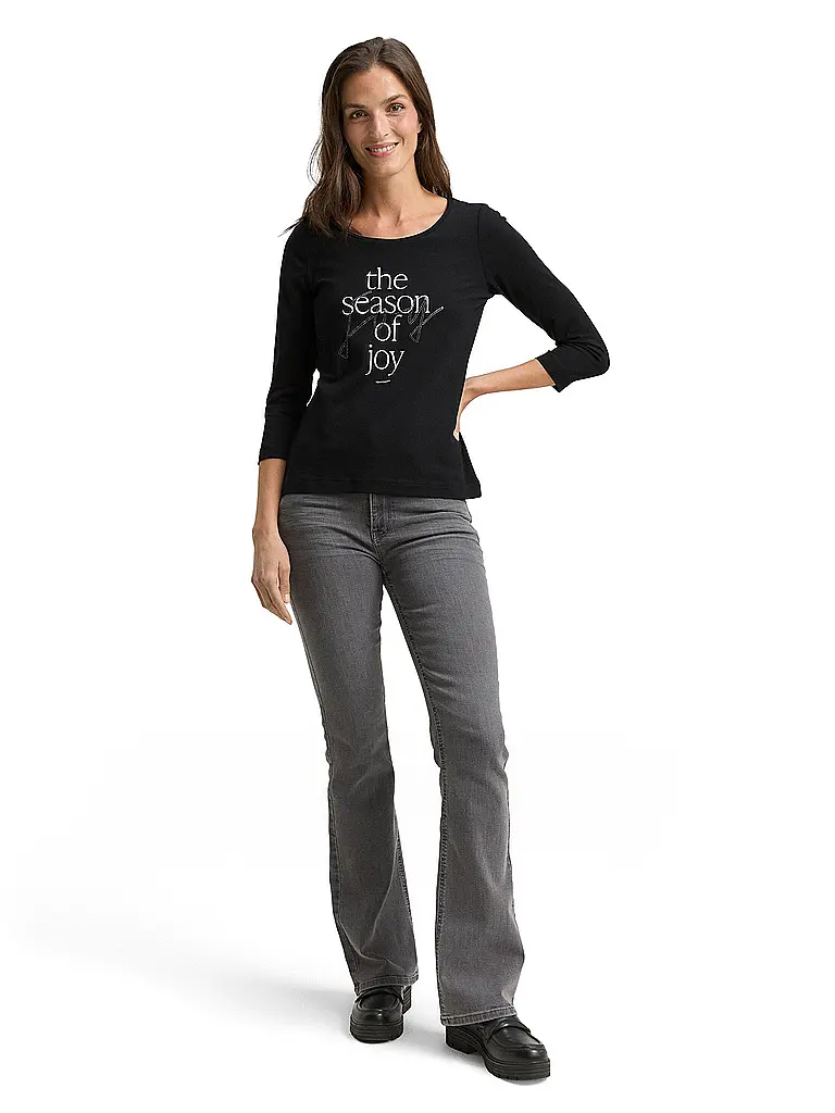 TOM TAILOR | T-Shirt  | Schwarz