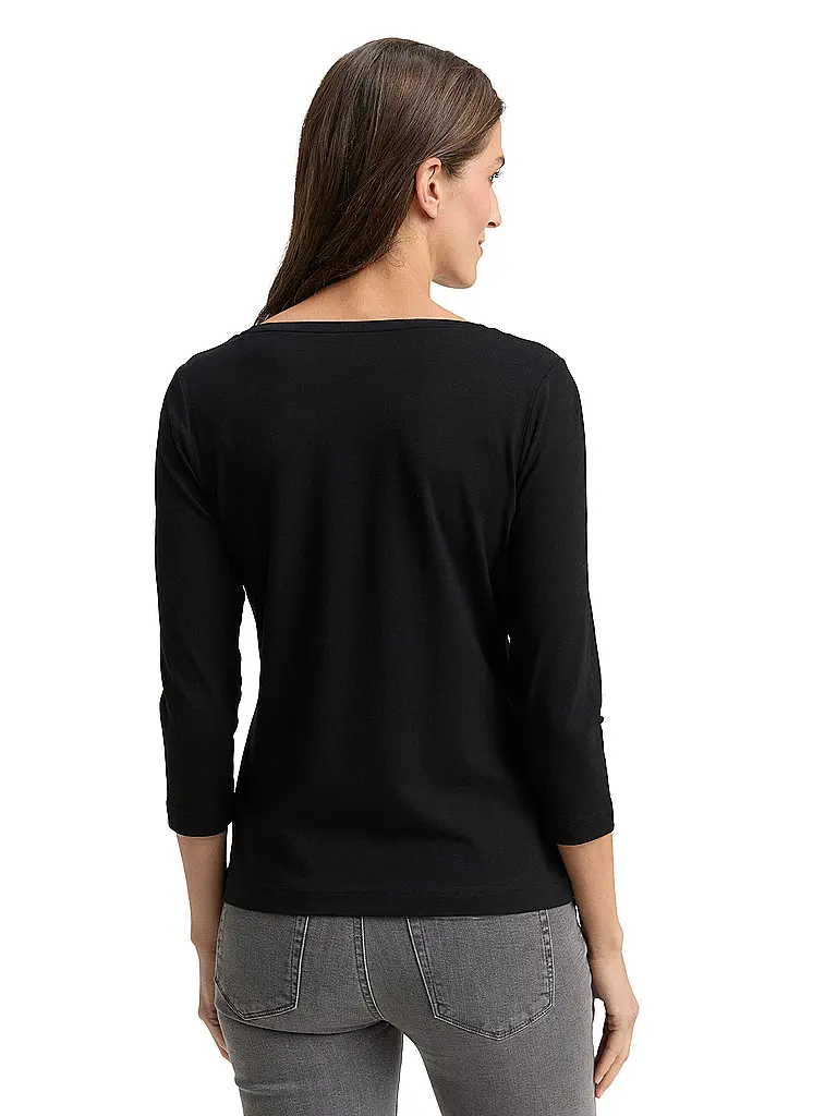 TOM TAILOR | T-Shirt  | Schwarz