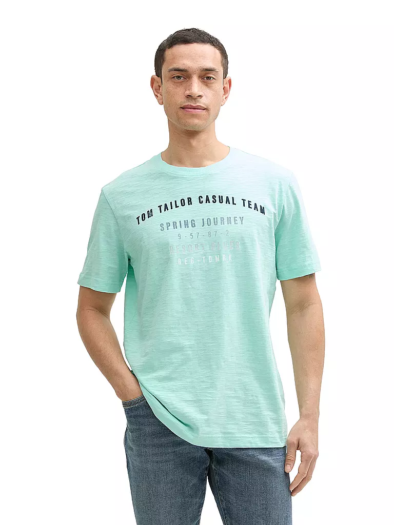TOM TAILOR | T-Shirt  | türkis