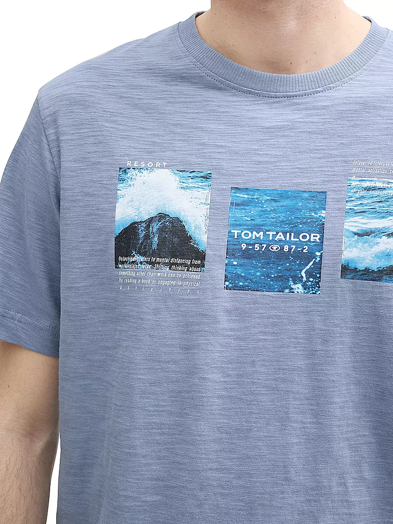 TOM TAILOR | T-Shirt  | blau