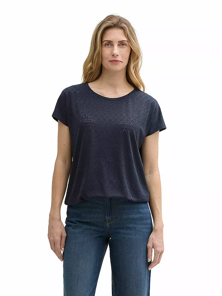 TOM TAILOR | T-Shirt  | dunkelblau