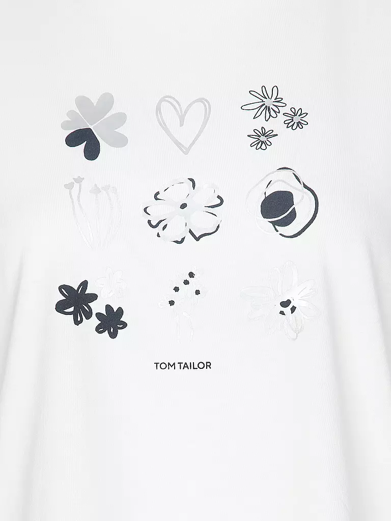 TOM TAILOR | T-Shirt  | weiss