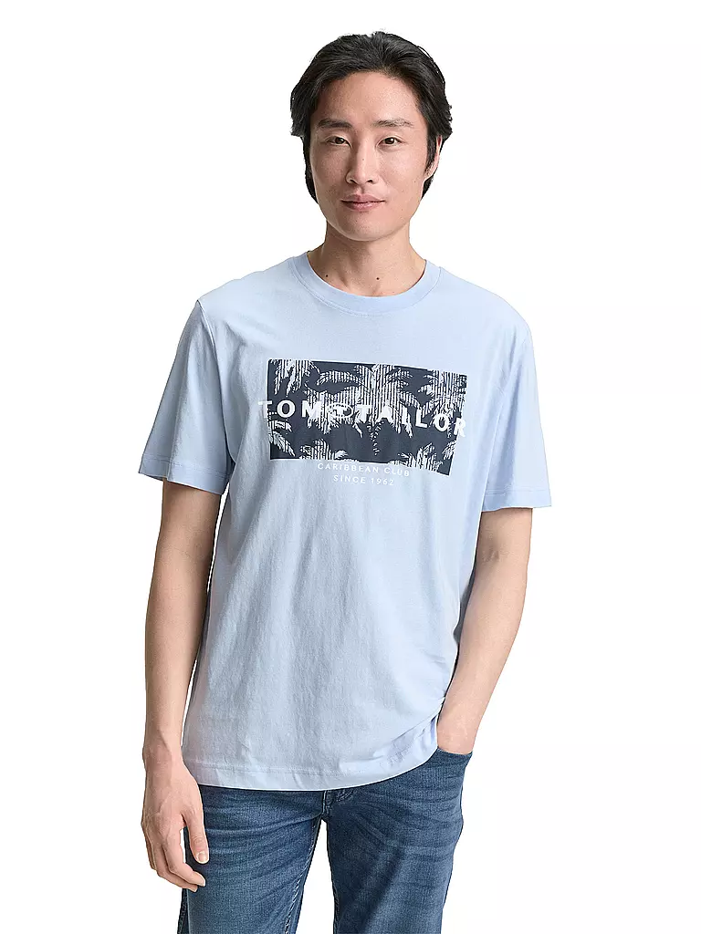 TOM TAILOR | T-Shirt  | hellblau