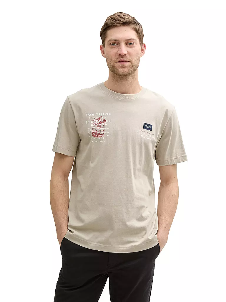 TOM TAILOR | T-Shirt  | beige