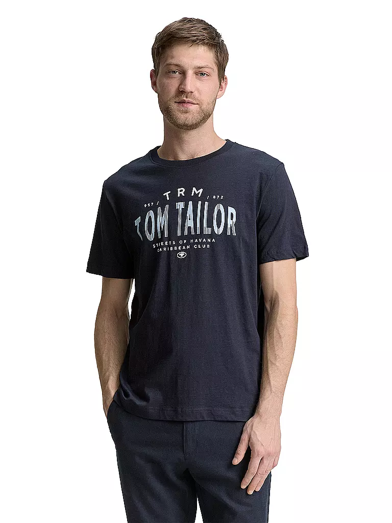 TOM TAILOR | T-Shirt  | dunkelblau